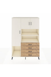 Hyperion Dolap 7 Raflı 4 Çekmeceli 3 Kapaklı 132x44x195 Aytaşı-Aytaşı/Çam