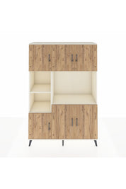 Hyperion Dolap 9 Raflı 6 Kapaklı 132x44x195 Aytaşı-Çam/Aytaşı