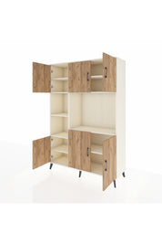 Hyperion Dolap 9 Raflı 6 Kapaklı 132x44x195 Aytaşı-Çam/Aytaşı