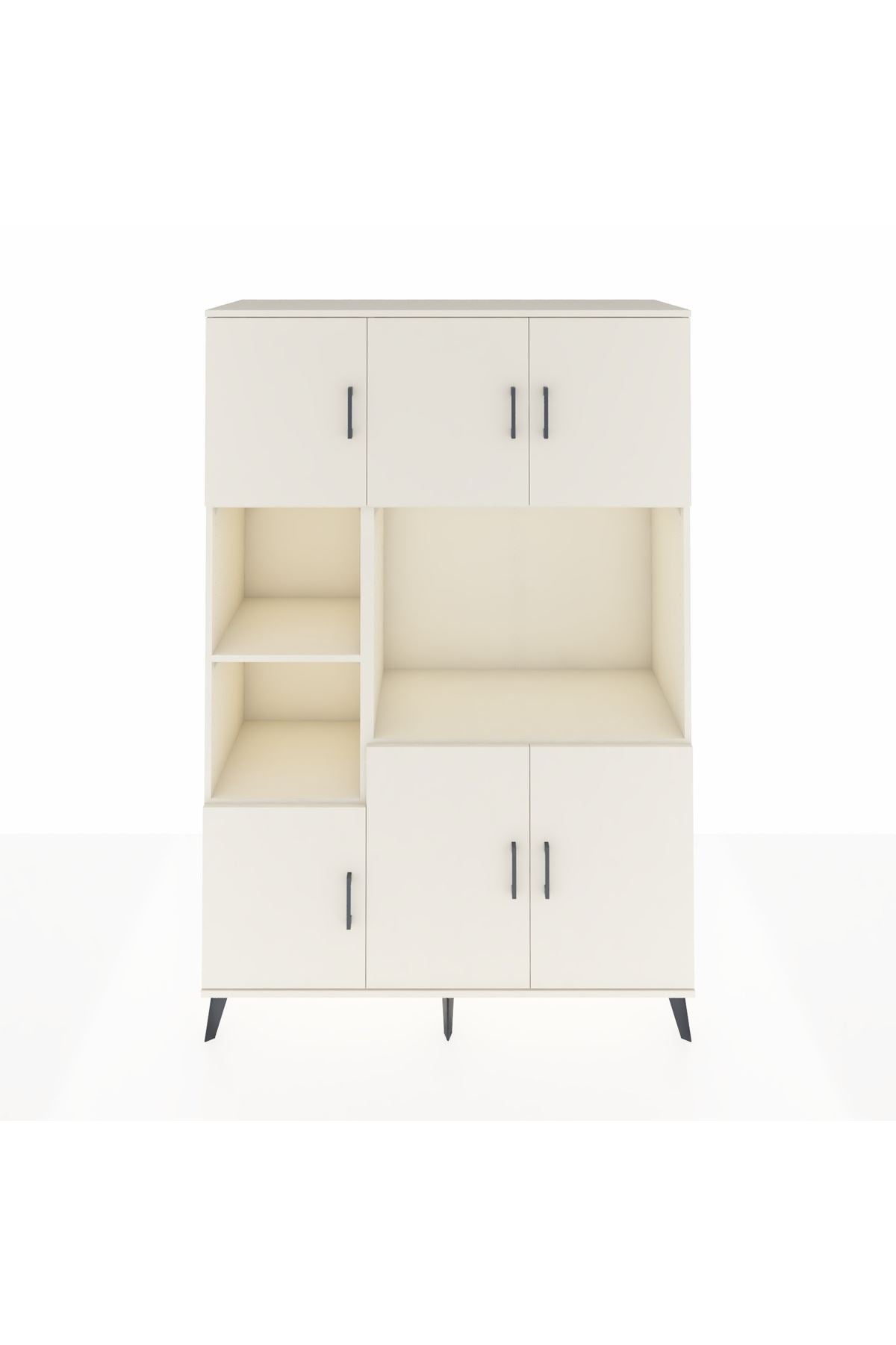 Hyperion Dolap 9 Raflı 6 Kapaklı 132x44x195 Aytaşı-Aytaşı/Aytaşı