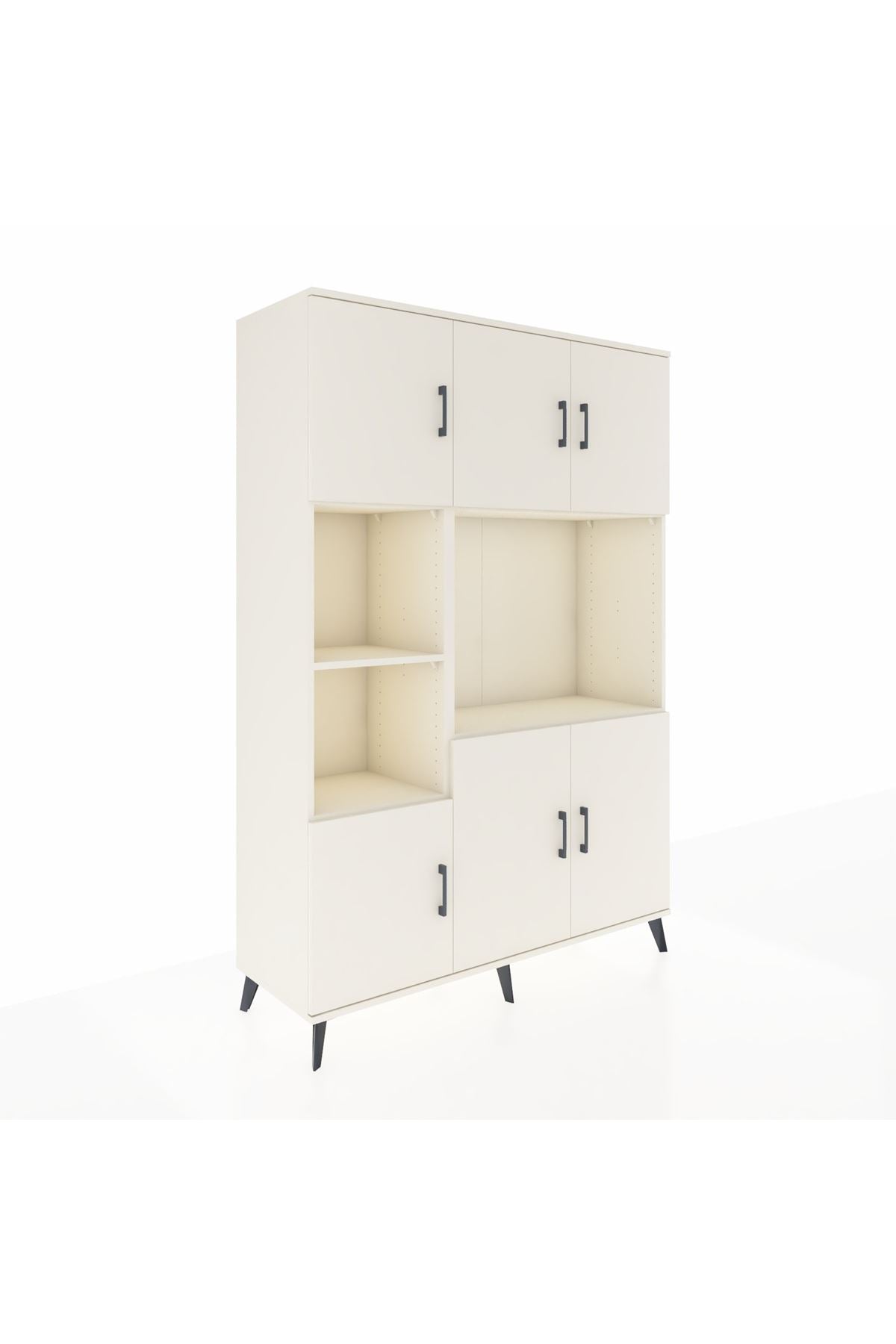 Hyperion Dolap 9 Raflı 6 Kapaklı 132x44x195 Aytaşı-Aytaşı/Aytaşı