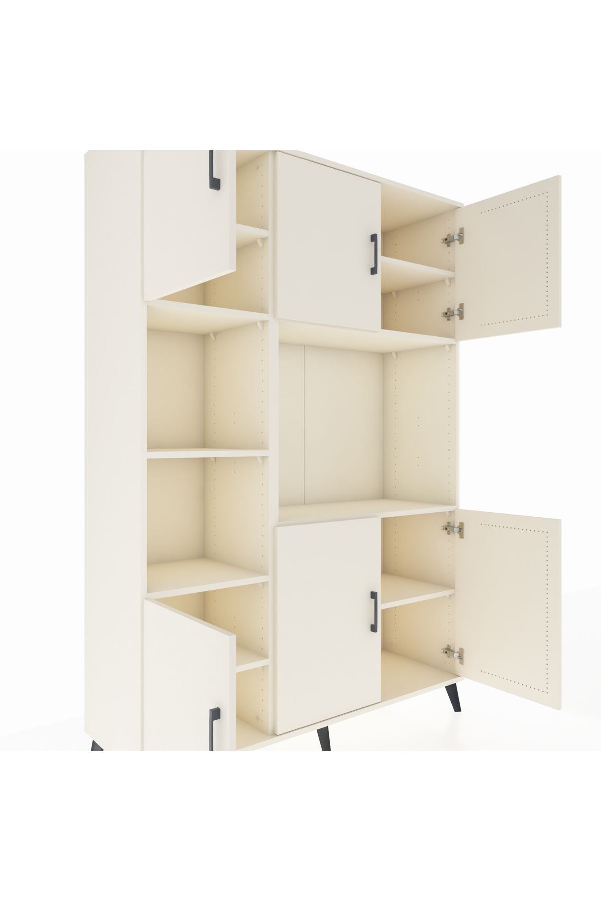 Hyperion Dolap 9 Raflı 6 Kapaklı 132x44x195 Aytaşı-Aytaşı/Aytaşı