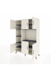 Hyperion Dolap 9 Raflı 6 Kapaklı 132x44x195 Aytaşı-Aytaşı/Antrasit