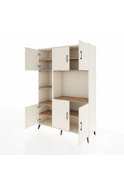 Hyperion Dolap 9 Raflı 6 Kapaklı 132x44x195 Aytaşı-Aytaşı/Çam