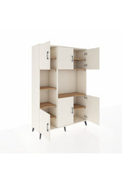 Hyperion Dolap 9 Raflı 6 Kapaklı 132x44x195 Aytaşı-Aytaşı/Çam