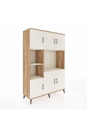 Hyperion Dolap 9 Raflı 6 Kapaklı 132x44x195 Çam-Aytaşı/Aytaşı