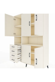 Hyperion Dolap 7 Raflı 4 Çekmeceli 5 Kapaklı 132x44x195 Aytaşı-Aytaşı/Aytaşı