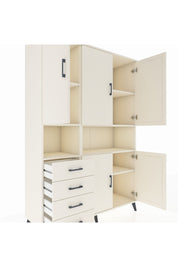 Hyperion Dolap 7 Raflı 4 Çekmeceli 5 Kapaklı 132x44x195 Aytaşı-Aytaşı/Aytaşı