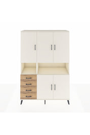 Hyperion Dolap 7 Raflı 4 Çekmeceli 5 Kapaklı 132x44x195 Aytaşı-Aytaşı/Çam