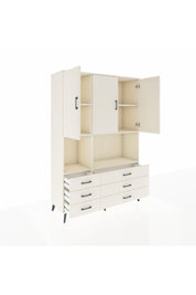 Hyperion Dolap 6 Raflı 6 Çekmeceli 3 Kapaklı 132x44x195 Aytaşı-Aytaşı/Aytaşı