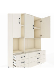 Hyperion Dolap 6 Raflı 6 Çekmeceli 3 Kapaklı 132x44x195 Aytaşı-Aytaşı/Aytaşı