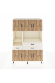 Hyperion Dolap 9 Raflı 3 Çekmeceli 6 Kapaklı 132x44x195 Aytaşı-Çam/Aytaşı