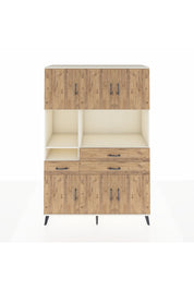 Hyperion Dolap 9 Raflı 3 Çekmeceli 6 Kapaklı 132x44x195 Aytaşı-Çam/Çam