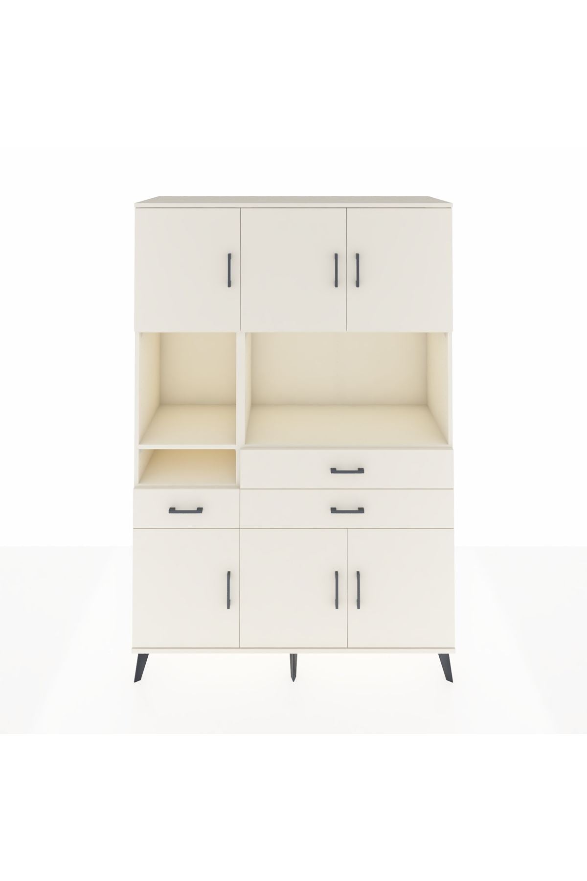 Hyperion Dolap 9 Raflı 3 Çekmeceli 6 Kapaklı 132x44x195 Aytaşı-Aytaşı/Aytaşı