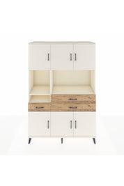 Hyperion Dolap 9 Raflı 3 Çekmeceli 6 Kapaklı 132x44x195 Aytaşı-Aytaşı/Çam