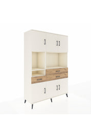 Hyperion Dolap 9 Raflı 3 Çekmeceli 6 Kapaklı 132x44x195 Aytaşı-Aytaşı/Çam