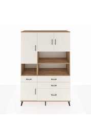 Hyperion Dolap 9 Raflı 4 Çekmeceli 4 Kapaklı 132x44x195 Çam-Aytaşı/Aytaşı