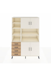 Hyperion Dolap 9 Raflı 4 Çekmeceli 4 Kapaklı 132x44x195 Aytaşı-Aytaşı/Çam