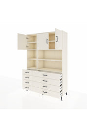 Hyperion Dolap 8 Raflı 8 Çekmeceli 3 Kapaklı 132x44x195 Aytaşı-Aytaşı/Aytaşı