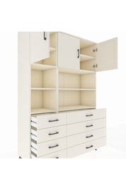 Hyperion Dolap 8 Raflı 8 Çekmeceli 3 Kapaklı 132x44x195 Aytaşı-Aytaşı/Aytaşı