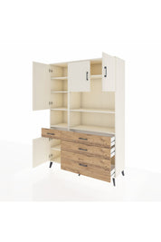 Hyperion Dolap 9 Raflı 4 Çekmeceli 4 Kapaklı 132x44x195 Aytaşı-Aytaşı/Çam