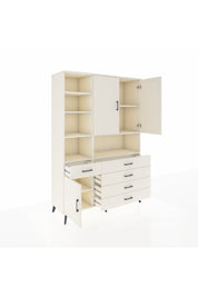 Hyperion Dolap 8 Raflı 5 Çekmeceli 3 Kapaklı 132x44x195 Aytaşı-Aytaşı/Aytaşı