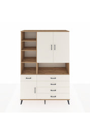 Hyperion Dolap 8 Raflı 5 Çekmeceli 3 Kapaklı 132x44x195 Çam-Aytaşı/Aytaşı