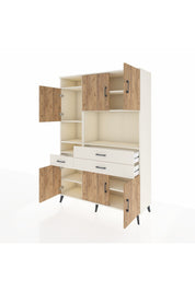 Hyperion Dolap 9 Raflı 3 Çekmeceli 6 Kapaklı 132x44x195 Aytaşı-Çam/Aytaşı