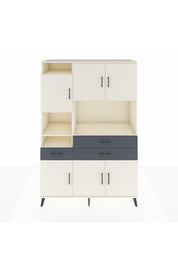 Hyperion Dolap 9 Raflı 3 Çekmeceli 6 Kapaklı 132x44x195 Aytaşı-Aytaşı/Antrasit