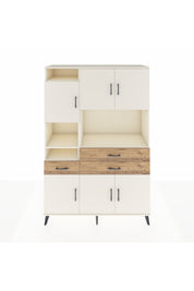 Hyperion Dolap 9 Raflı 3 Çekmeceli 6 Kapaklı 132x44x195 Aytaşı-Aytaşı/Çam