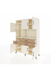 Hyperion Dolap 9 Raflı 3 Çekmeceli 6 Kapaklı 132x44x195 Aytaşı-Aytaşı/Çam