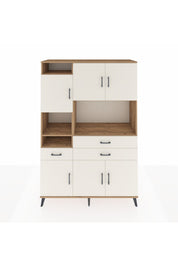 Hyperion Dolap 9 Raflı 3 Çekmeceli 6 Kapaklı 132x44x195 Çam-Aytaşı/Aytaşı