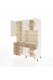 Hyperion Dolap 9 Raflı 5 Çekmeceli 5 Kapaklı 132x44x195 Aytaşı-Aytaşı/Çam