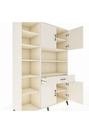 Hyperion Dolap 10 Raflı Tek Çekmeceli 4 Kapaklı 132x44x195 Aytaşı-Aytaşı/Aytaşı