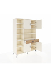 Hyperion Dolap 10 Raflı Tek Çekmeceli 4 Kapaklı 132x44x195 Aytaşı-Aytaşı/Çam