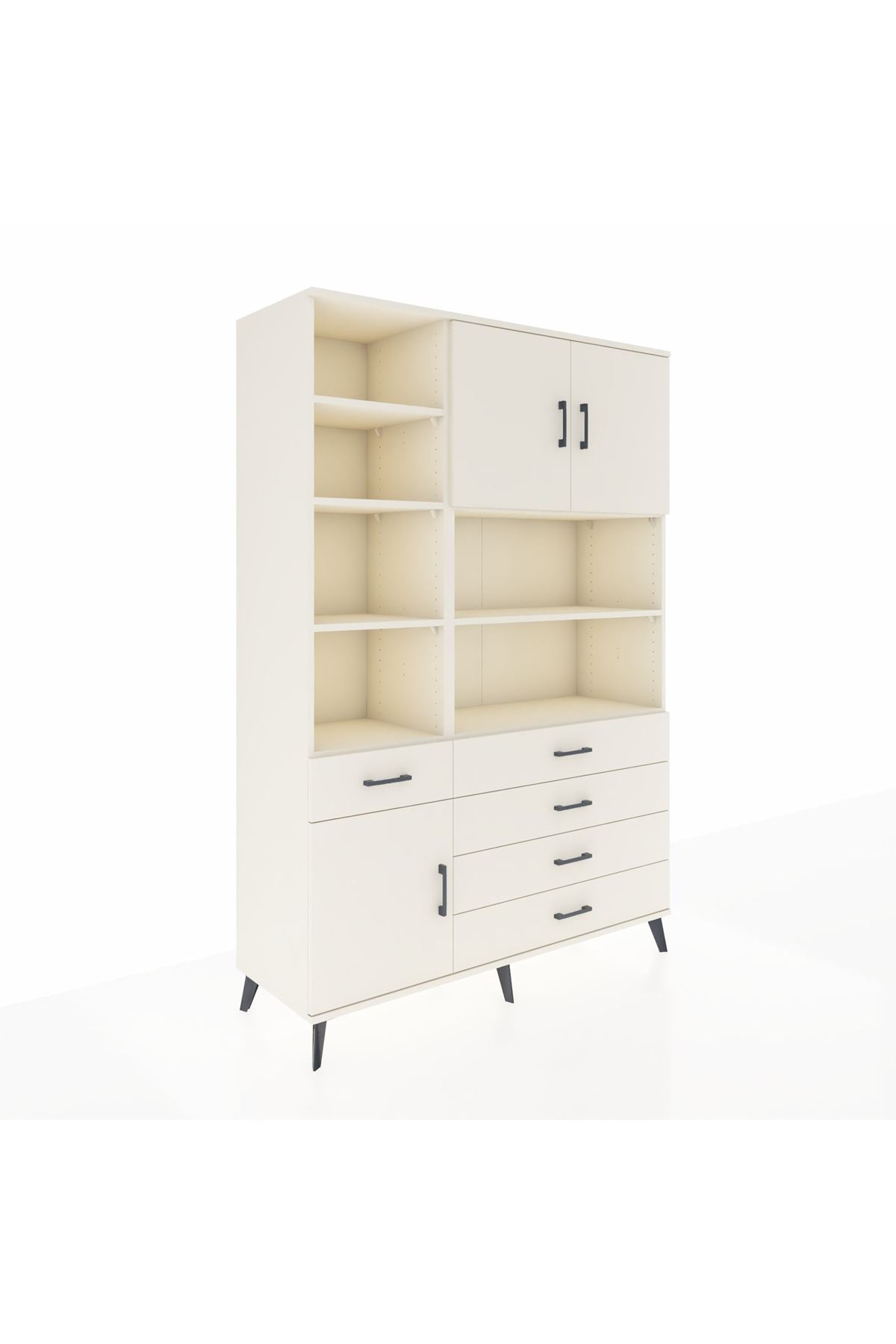 Hyperion Dolap 9 Raflı 5 Çekmeceli 3 Kapaklı 132x44x195 Aytaşı-Aytaşı/Aytaşı