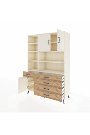 Hyperion Dolap 9 Raflı 5 Çekmeceli 3 Kapaklı 132x44x195 Aytaşı-Aytaşı/Çam