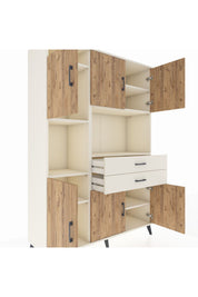 Hyperion Dolap 8 Raflı 2 Çekmeceli 6 Kapaklı 132x44x195 Aytaşı-Çam/Aytaşı