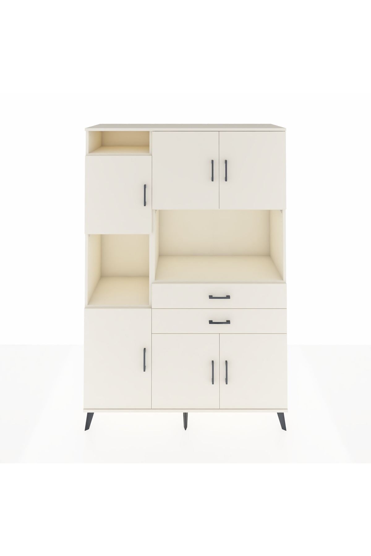 Hyperion Dolap 8 Raflı 2 Çekmeceli 6 Kapaklı 132x44x195 Aytaşı-Aytaşı/Aytaşı