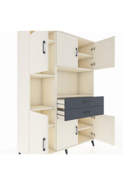 Hyperion Dolap 8 Raflı 2 Çekmeceli 6 Kapaklı 132x44x195 Aytaşı-Aytaşı/Antrasit