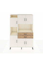 Hyperion Dolap 8 Raflı 2 Çekmeceli 6 Kapaklı 132x44x195 Aytaşı-Aytaşı/Çam