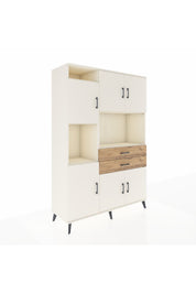 Hyperion Dolap 8 Raflı 2 Çekmeceli 6 Kapaklı 132x44x195 Aytaşı-Aytaşı/Çam