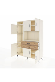 Hyperion Dolap 8 Raflı 2 Çekmeceli 6 Kapaklı 132x44x195 Aytaşı-Aytaşı/Çam