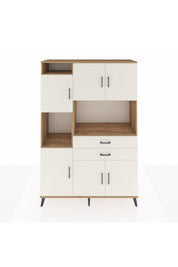 Hyperion Dolap 8 Raflı 2 Çekmeceli 6 Kapaklı 132x44x195 Çam-Aytaşı/Aytaşı