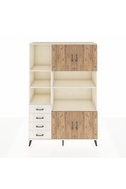 Hyperion Dolap 8 Raflı 4 Çekmeceli 4 Kapaklı 132x44x195 Aytaşı-Çam/Aytaşı