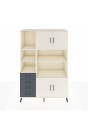 Hyperion Dolap 8 Raflı 4 Çekmeceli 4 Kapaklı 132x44x195 Aytaşı-Aytaşı/Antrasit