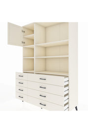 Hyperion Dolap 7 Raflı 8 Çekmeceli Tek Kapaklı  132x44x195 Aytaşı-Aytaşı/Aytaşı