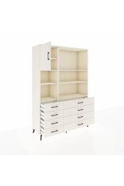 Hyperion Dolap 7 Raflı 8 Çekmeceli Tek Kapaklı  132x44x195 Aytaşı-Aytaşı/Aytaşı