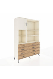 Hyperion Dolap 7 Raflı 8 Çekmeceli Tek Kapaklı  132x44x195 Aytaşı-Aytaşı/Çam
