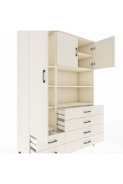 Hyperion Dolap 8 Raflı 6 Çekmeceli 3 Kapaklı 132x44x195 Aytaşı-Aytaşı/Aytaşı